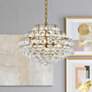 1_Elegant Lighting Savannah 18" Wide Brass and Crystal Modern Pendant