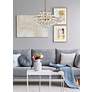3_Elegant Lighting Savannah 18" Wide Brass and Crystal Modern Pendant more views