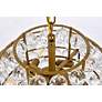 7_Elegant Lighting Savannah 18" Wide Brass and Crystal Modern Pendant more views