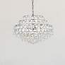 1_Elegant Lighting Savannah 20" Wide Chrome and Crystal Pendant Light