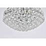 5_Elegant Lighting Savannah 20" Wide Chrome and Crystal Pendant Light more views