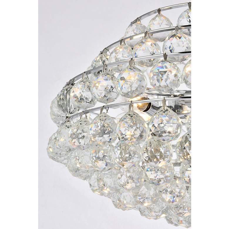 Image 6 Elegant Lighting Savannah 20" Wide Chrome and Crystal Pendant Light more views