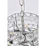 7_Elegant Lighting Savannah 20" Wide Chrome and Crystal Pendant Light more views