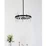 3_Elegant Lighting Serena 20" Black and Clear Crystal 10-Light Pendant more views