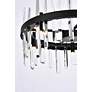 7_Elegant Lighting Serena 20" Black and Clear Crystal 10-Light Pendant more views