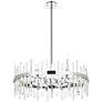 2_Elegant Lighting Serena 32" Wide Chrome Clear Crystal 16-Light Pendant