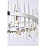 5_Elegant Lighting Serena 32" Wide Chrome Clear Crystal 16-Light Pendant more views