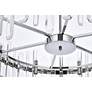 6_Elegant Lighting Serena 32" Wide Chrome Clear Crystal 16-Light Pendant more views
