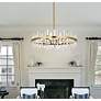3_Elegant Lighting Serena 36" Gold and Crystal 16-Light Round Chandelier more views
