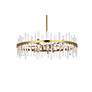 4_Elegant Lighting Serena 36" Gold and Crystal 16-Light Round Chandelier more views