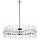 Elegant Lighting Serena 36" Modern Chrome Crystal Round Chandelier