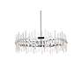 4_Elegant Lighting Serena 36" Modern Chrome Crystal Round Chandelier more views