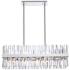 Elegant Lighting Serephina 36" Crystal Rectangle Linear Chandelier