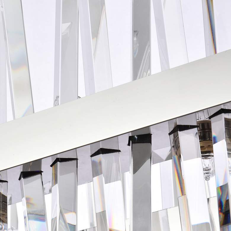 Image 7 Elegant Lighting Serephina 36" Crystal Rectangle Linear Chandelier more views