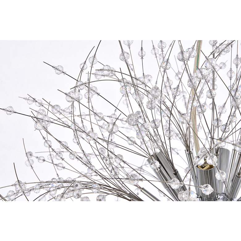 Image 6 Elegant Lighting Solace 23 1.2" Wide 12-Light Chrome Starburst Pendant more views