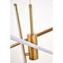 6_Elegant Lighting Sonya 28 1/2" Wide LED Gold Arm Modern Pendant more views