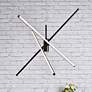 2_Elegant Lighting Sonya 43 1/2" Wide 3-Light Modern Linear Arm Pendant