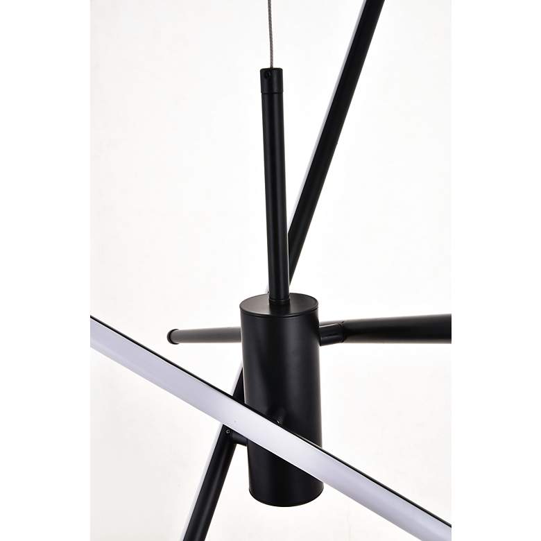 Image 6 Elegant Lighting Sonya 43 1/2" Wide 3-Light Modern Linear Arm Pendant more views