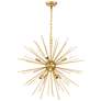 3_Elegant lighting Timber 30" Wide Brass 8-Light Sputnik Pendant
