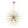 5_Elegant lighting Timber 30" Wide Brass 8-Light Sputnik Pendant more views