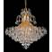 Elegant Lighting Toureg 31" Wide 15-Light Gold and Crystal Chandelier
