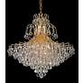 Elegant Lighting Toureg 31" Wide 15-Light Gold and Crystal Chandelier