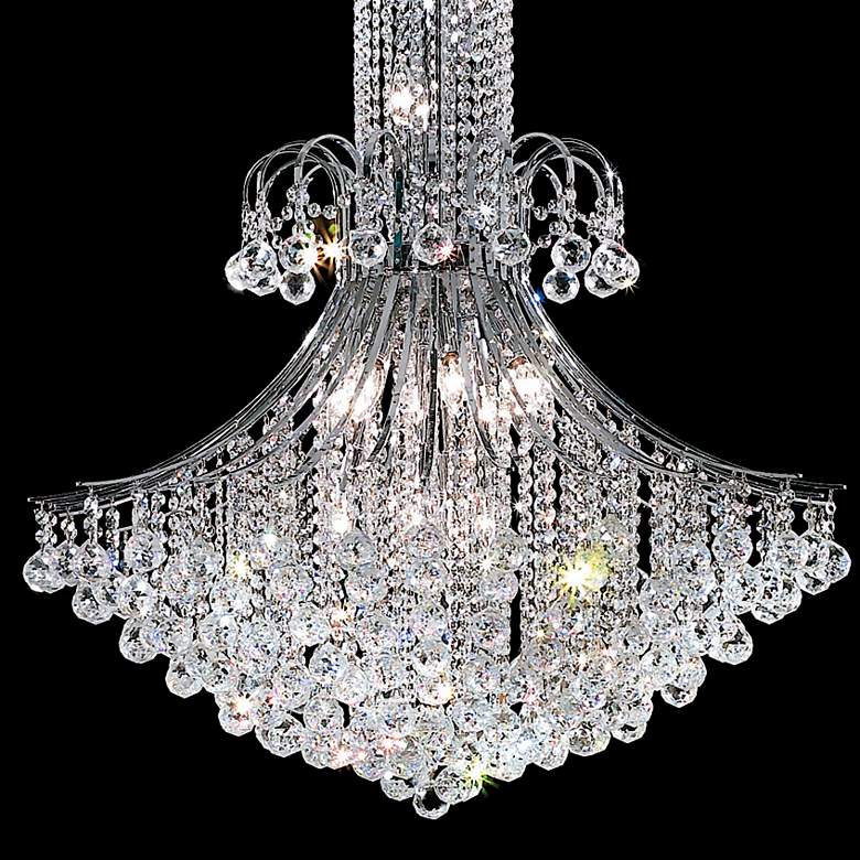 Image 2 Elegant Lighting Toureg 35 inch Wide Chrome 16-Light Crystal Chandelier more views