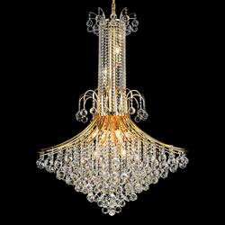 Elegant Lighting Toureg 35&quot; Wide Gold 16-Light Crystal Chandelier