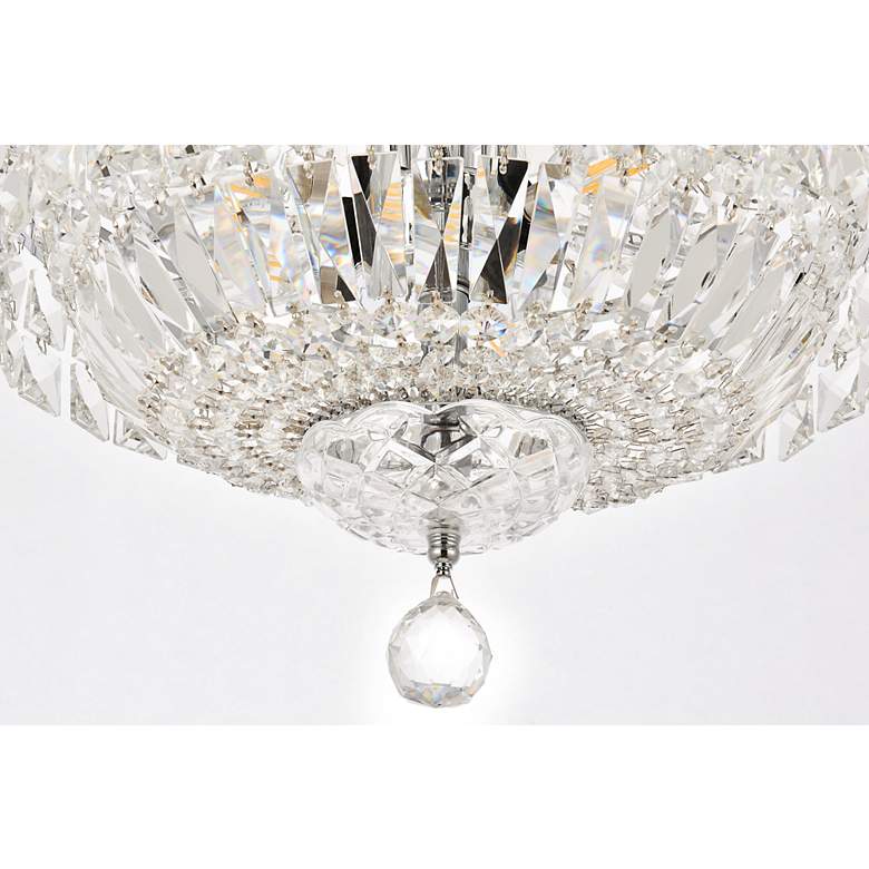 Image 5 Elegant Lighting Tranquil 14" Wide Chrome and Crystal Chandelier more views
