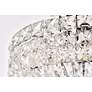 7_Elegant Lighting Tranquil 14" Wide Chrome and Crystal Chandelier more views