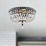 1_Elegant Lighting Tranquil 16" Black and Crystal Ceiling Light