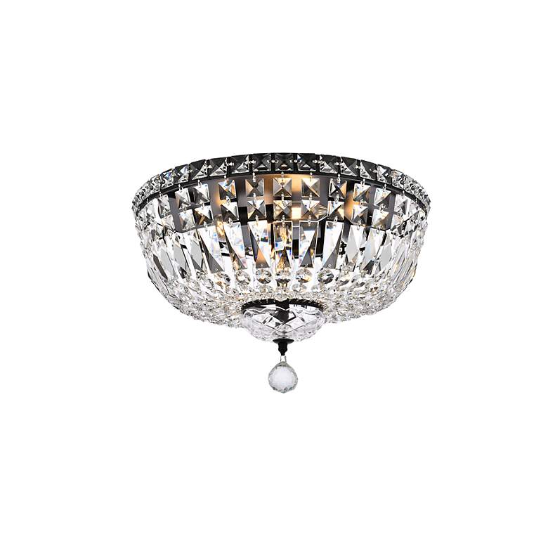 Image 4 Elegant Lighting Tranquil 16" Black and Crystal Ceiling Light more views