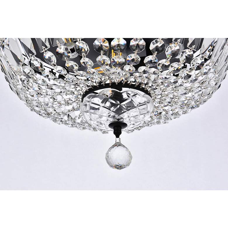 Image 5 Elegant Lighting Tranquil 16" Black and Crystal Ceiling Light more views