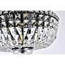 7_Elegant Lighting Tranquil 16" Black and Crystal Ceiling Light more views