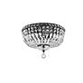Elegant Lighting Tranquil 16" Black and Crystal Ceiling Light