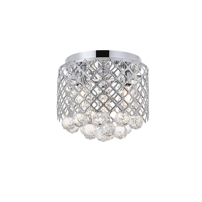 Image 5 Elegant Lighting Tully 10" Wide 3-Light Chrome Crystal Ceiling Light more views