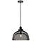 Elegant Lighting Warren 13 1/2" Wide Double Black Mesh Pendant