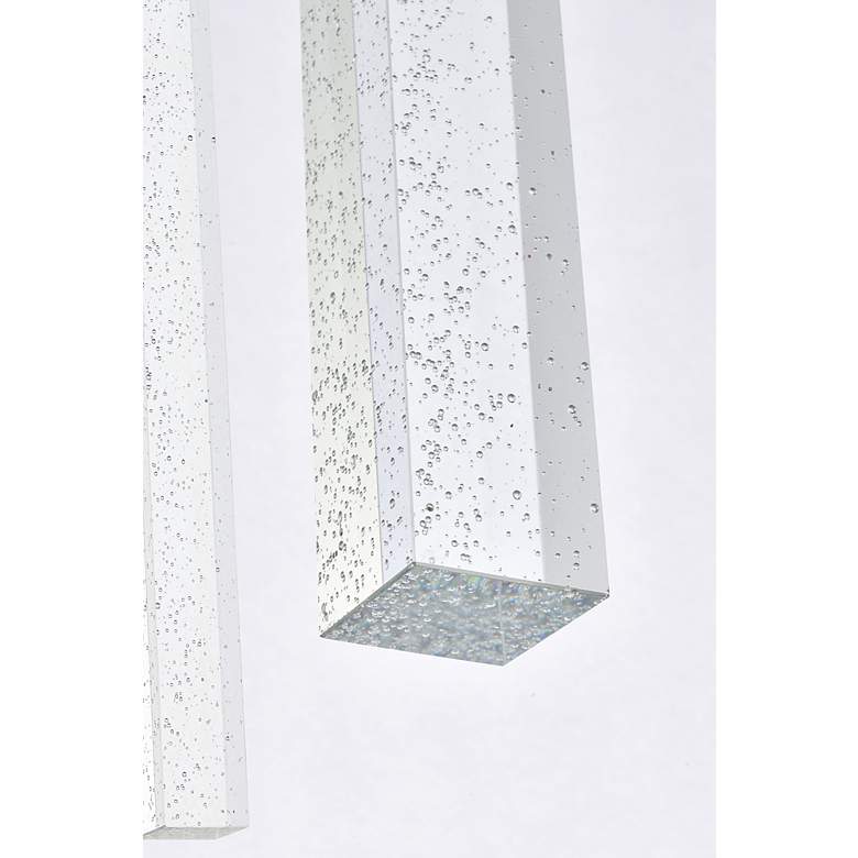 Image 7 Elegant Lighting Weston 20" Satin Gold Crystal LED Multi-Light Pendant more views