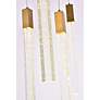 6_Elegant Lighting Weston 24" Wide Satin Gold LED Multi-Light Pendant more views