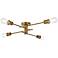 Elegant Lighting Xavier 26" Wide Brass 4-Arm Modern Ceiling Light