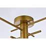 5_Elegant Lighting Xavier 26" Wide Brass 4-Arm Modern Ceiling Light more views