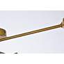 6_Elegant Lighting Xavier 26" Wide Brass 4-Arm Modern Ceiling Light more views