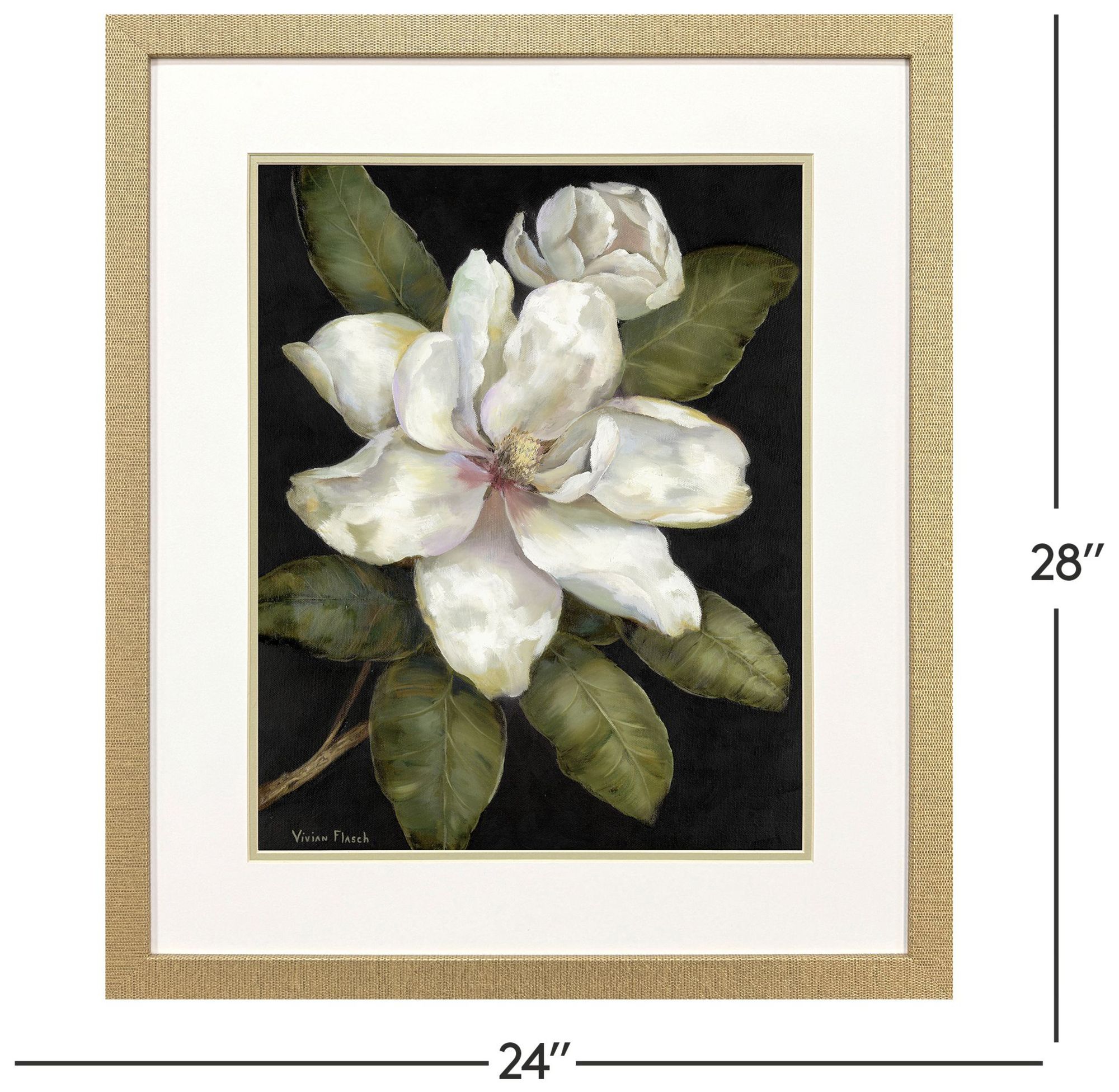 Image 5 Elegant Magnolia 24"W x 28"H Framed Art - Set of 2 more views