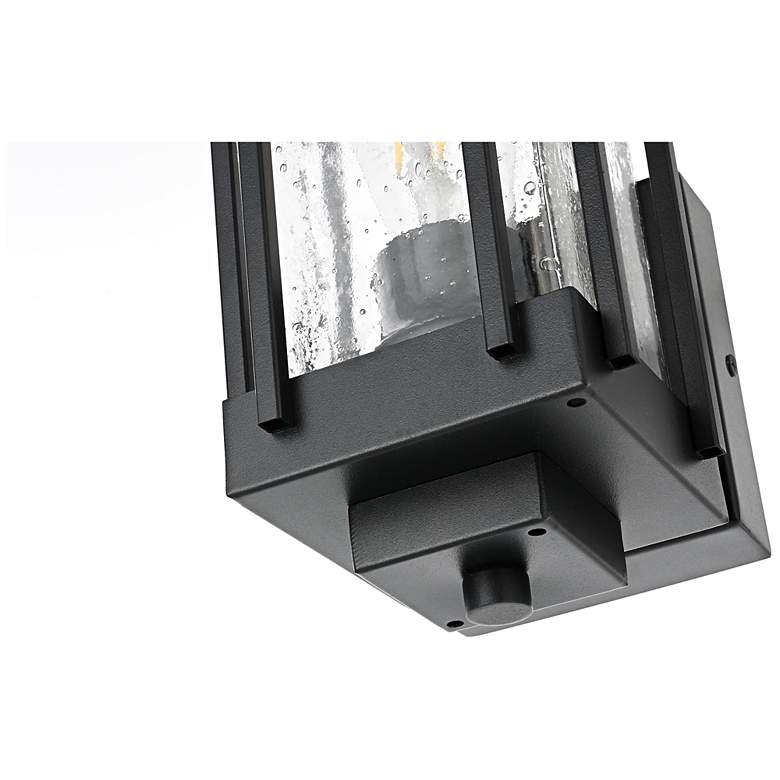 Image 5 Elegant Melvale 6.5 Inch Outdoor Wall Sconce in Black more views