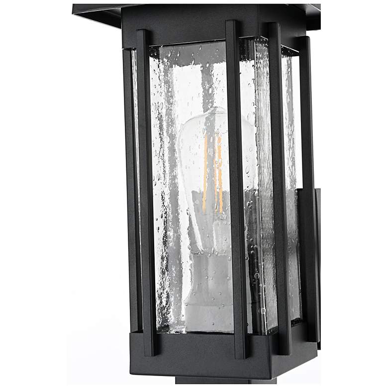 Image 6 Elegant Melvale 6.5 Inch Outdoor Wall Sconce in Black more views