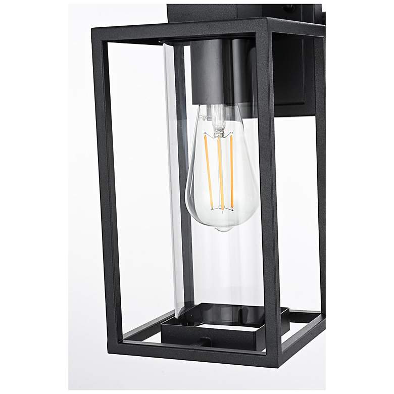 Image 6 Elegant Memphis 6 Inch Outdoor Wall Sconce in Black more views