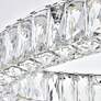 4_Elegant Monroe 48" Wide Chrome and Crystal 2-Tier Oval LED Chandelier more views