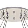 6_Elegant Monroe 48" Wide Chrome and Crystal 2-Tier Oval LED Chandelier more views