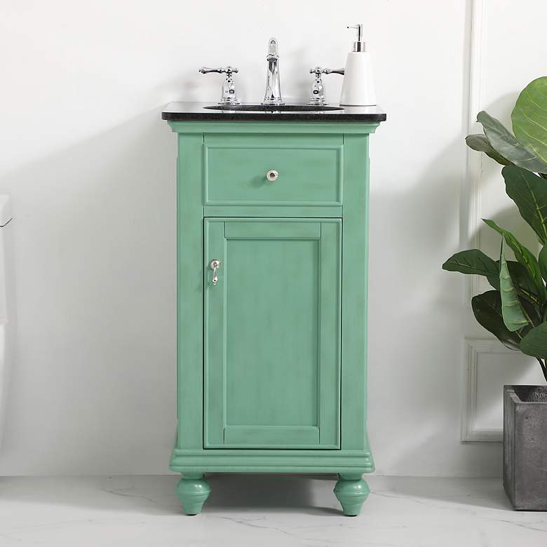 Image 1 Elegant Otto 19 In. Bathroom Vanity In Mint