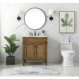 Image5 of Elegant Park Avenue 30 In. Bathroom Vanity In Driftwood more views